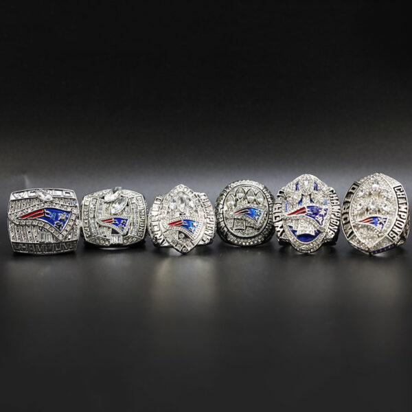 6 New England Patriots NFL Super Bowl championship rings set NFL Rings championship rings 2
