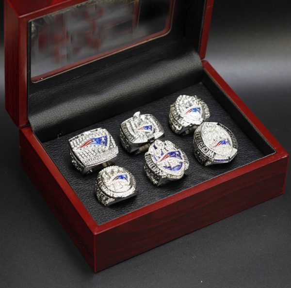 6 New England Patriots NFL Super Bowl championship rings set NFL Rings championship rings 3