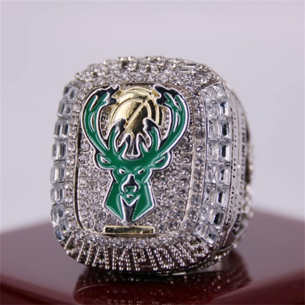 Milwaukee Bucks 2021 Giannis Antetokounmpo Nba Championship Ring - Mvp Ring