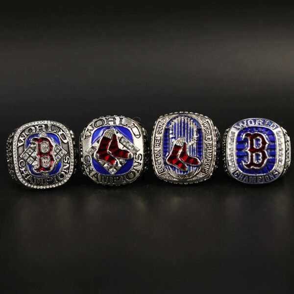 Boston Red Sox 2004, 2007, 2013 & 2018 World Series MLB championship ring set replica MLB Rings baseball