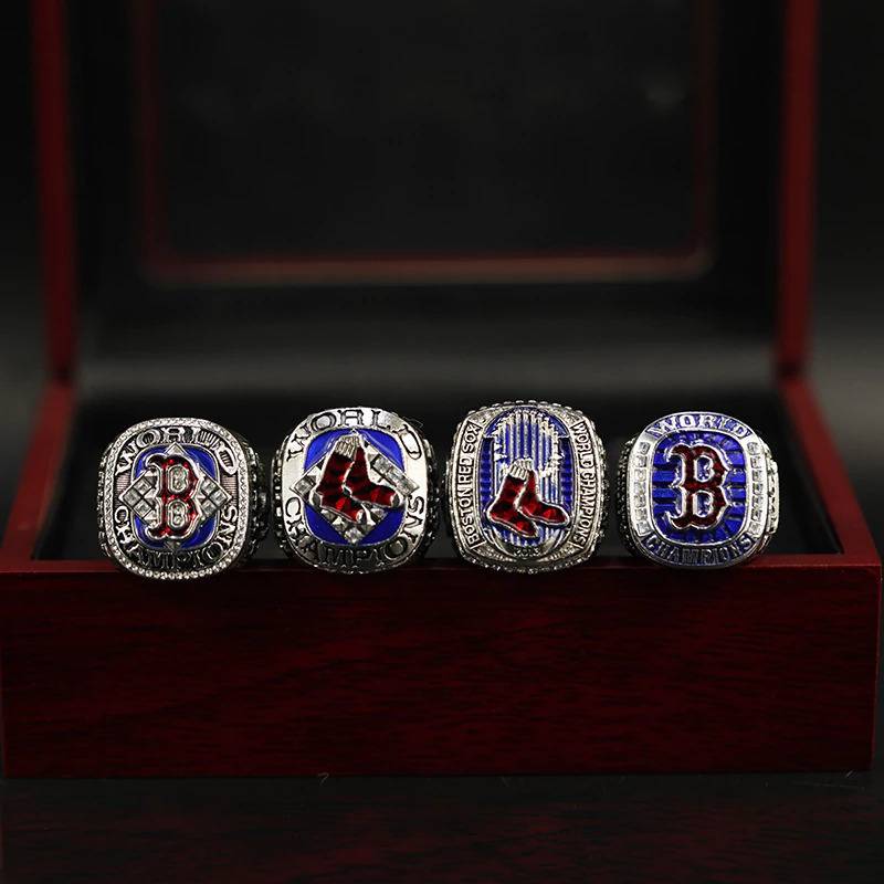 Boston Red Sox Championship Ring Set With Wooden Ring Box – piousix6