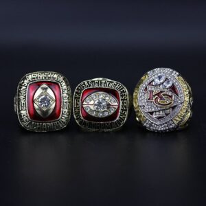 3 Kansas City Chiefs Super Bowl NFL championship ring set replica NFL Rings championship rings