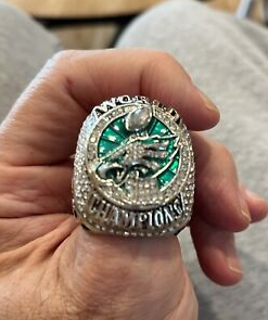 Philadelphia Eagles 2018 Nick Foles Super Bowl NFL championship ring replica photo review