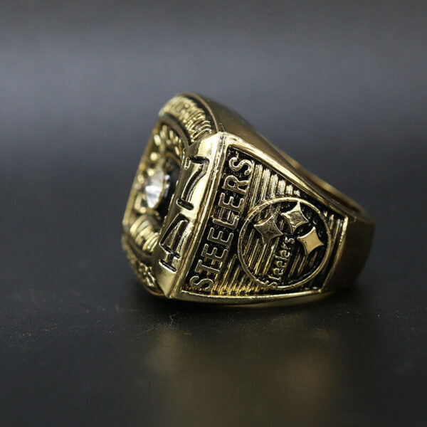 Pittsburgh Steelers 1974 Super Bowl NFL championship ring replica – gold color NFL Rings championship rings 3