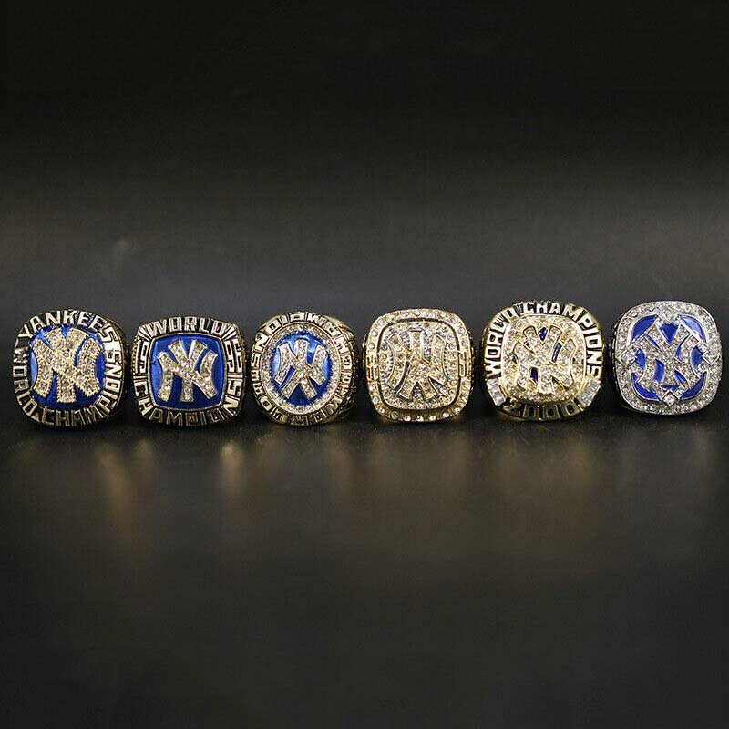 6 New York Yankees MLB World Series championship ring set replica - MVP Ring
