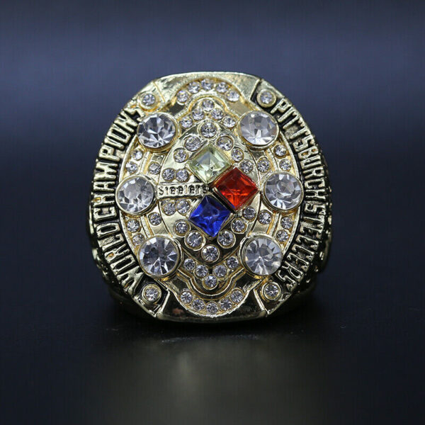 Pittsburgh Steelers 2008 Ben Roethlisberger Super Bowl NFL championship ring replica – gold color NFL Rings Ben Roethlisberger 2