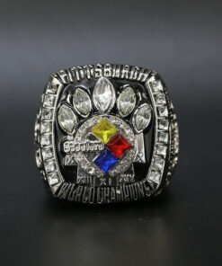 Pittsburgh Steelers 2005 Julio Jones Super Bowl championship ring replica – silver color Football Rings 2005 Pittsburgh Steelers Pittsburgh Steelers 2005 Julio Jones Super Bowl championship ring replica – silver color Football Rings 2005 Pittsburgh Steelers