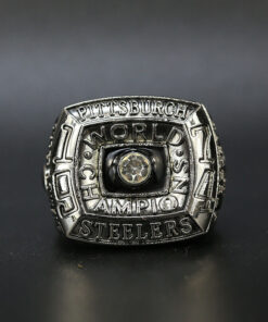 Pittsburgh Steelers 1974 Super Bowl championship ring replica – silver color Football Rings championship rings Pittsburgh Steelers 1974 Super Bowl championship ring replica – silver color Football Rings championship rings