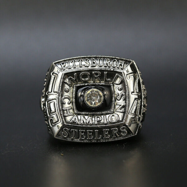 Pittsburgh Steelers 1974 Super Bowl NFL championship ring replica – silver color NFL Rings championship rings 2