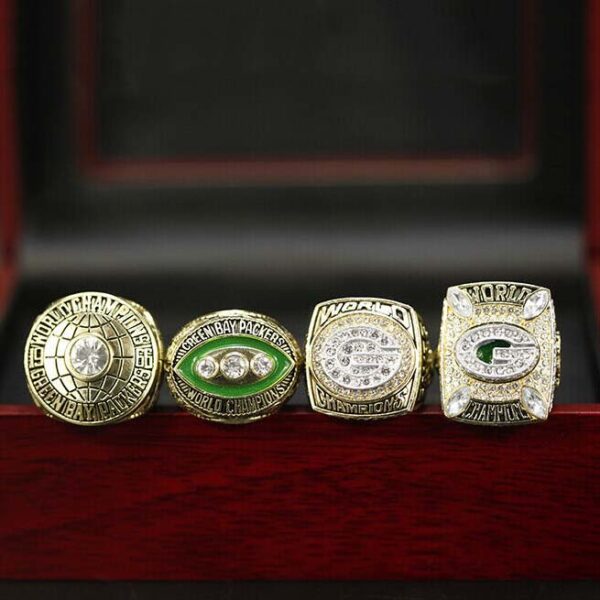 4 Green Bay Packers Super Bowl NFL championship ring set replica NFL Rings championship rings 5