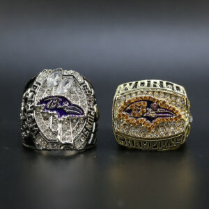Baltimore Ravens 2012 & 2000 Super Bowl NFL championship ring set replica NFL Rings Baltimore Ravens