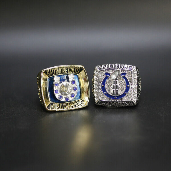 Indianapolis Colts 1971 & 2007 Super Bowl NFL championship ring set replica NFL Rings championship rings 4