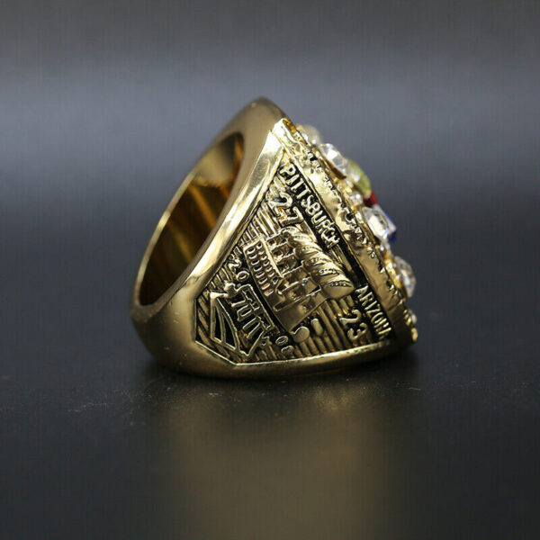 Pittsburgh Steelers 2008 Ben Roethlisberger Super Bowl NFL championship ring replica – gold color NFL Rings Ben Roethlisberger 3