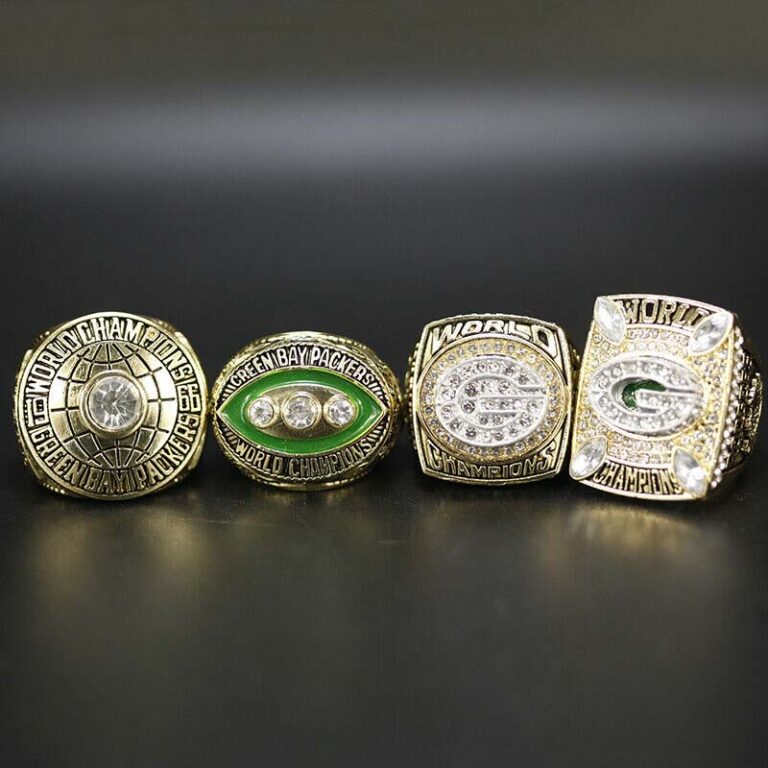 4 Green Bay Packers Super Bowl championship rings collection - MVP Ring