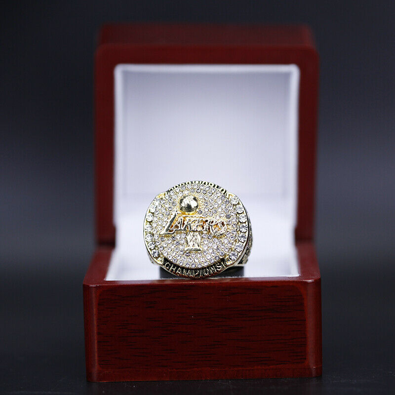 2000 2001 2002 2009 2010 LA Championship Replica Ring Lakers rings set with  Deluxe Wood Box and 2016 K'o'b'e Retirement Commemorative Mamba Forever Ring  : Buy Online at Best Price in KSA 