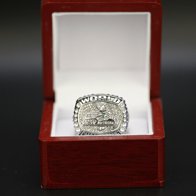 Seattle Seahawks 2013 Russell Wilson Super Bowl NFL Championship Ring Replica - Yes - 9