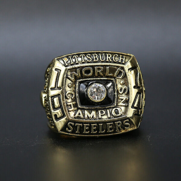 Pittsburgh Steelers 1974 Super Bowl NFL championship ring replica – gold color NFL Rings championship rings