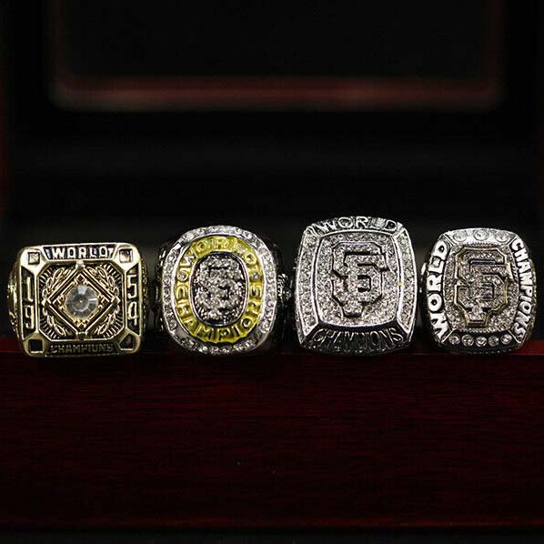 San Francisco Giants 1954, 2010, 2012 & 2014 World Series MLB championship ring set replica MLB Rings baseball 4