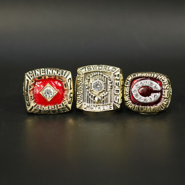 Cincinnati Reds 1975, 1976 & 1990 MLB World Series championship ring set replica MLB Rings baseball 5