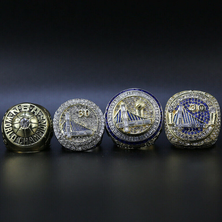 4 Golden State Warriors Stephen Curry Nba Championship Ring Set Replica Mvp Ring