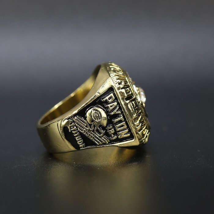 Chicago Bears 1985 Walter Payton Super Bowl championship ring Football Rings bears merch 3 Chicago Bears 1985 Walter Payton Super Bowl championship ring Football Rings bears merch 3