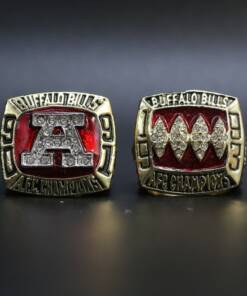Buffalo Bills 1991 & 1993 Jim Kelly championship ring set Football Rings Buffalo Bills