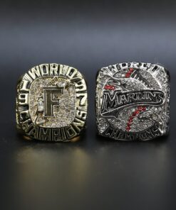 Miami Marlins 1997 & 2003 MLB World Series championship ring set MLB Rings baseball Miami Marlins 1997 & 2003 MLB World Series championship ring set MLB Rings baseball