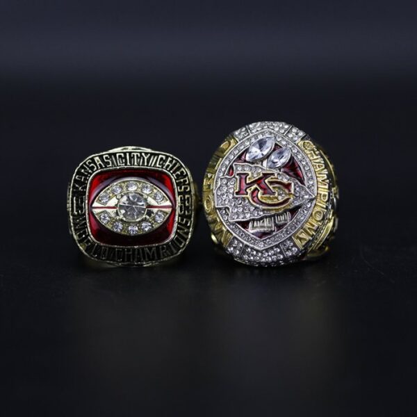 Kansas City Chiefs 1969 & 2019 Patrick Mahomes II Super Bowl NFL championship ring set replica NFL Rings Baltimore Ravens