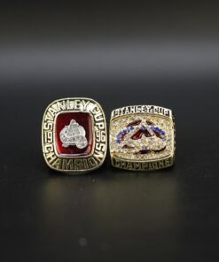 Colorado Avalanche 1961 & 2011 NHL Stanley Cup championship ring set NHL Rings championship replica ring Colorado Avalanche 1961 & 2011 NHL Stanley Cup championship ring set NHL Rings championship replica ring