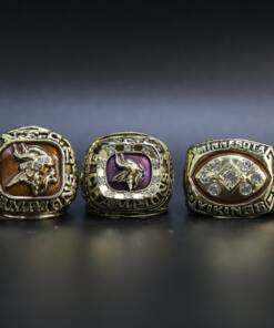 Minnesota Vikings 1973, 1974 & 1976 championship ring set Football Rings championship rings