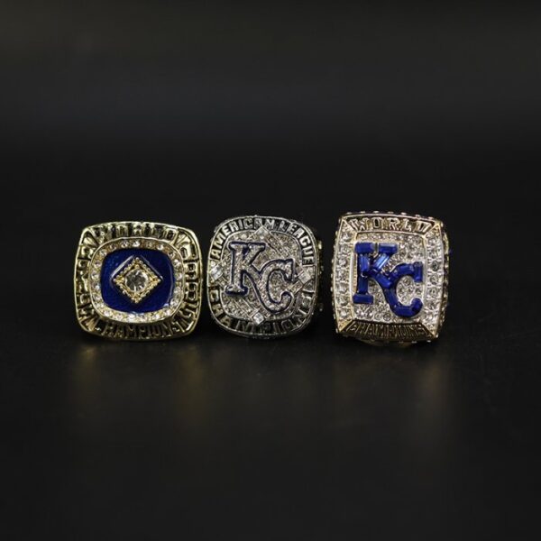 Kansas City Royals 1985, 2015 World Series & 2014 American League championship ring set MLB Rings baseball