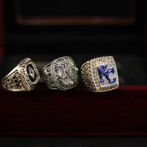 Kansas City Royals 1985, 2015 World Series & 2014 American League championship ring set MLB Rings baseball 4