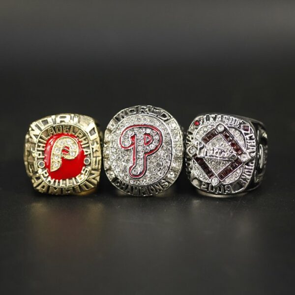 Philadelphia Phillies 1980, 2008 World Series & 2009 National League championship ring set MLB Rings