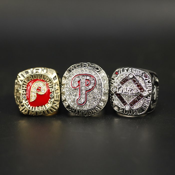 Philadelphia Phillies 1980, 2008 World Series & 2009 National League Championship Ring Set - Yes - 8