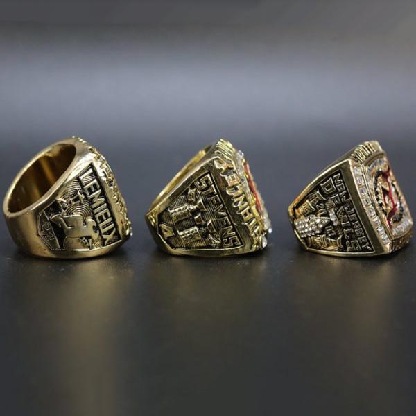 New Jersey Devils 1995, 2000 & 2003 NHL Stanley Cup championship ring set NHL Rings championship replica ring 7