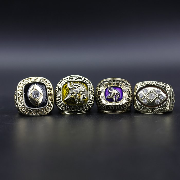 Minnesota Vikings 1969, 1973, 1974 & 1976 championship ring set Football Rings championship rings 2 Minnesota Vikings 1969, 1973, 1974 & 1976 championship ring set Football Rings championship rings 2