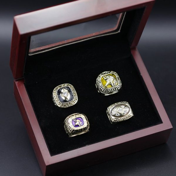 Minnesota Vikings 1969 American League and 1973, 1974 & 1976 NFC championship ring set NFL Rings championship rings 5