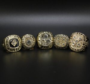 5 Edmonton Oilers NHL Stanley Cup championship rings set - MVP Ring