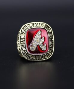 Atlanta Braves 1991 David Justice MLB National League championship ring MLB Rings Atlanta Braves