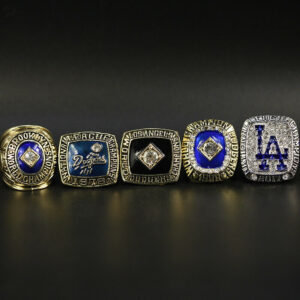 5 Los Angeles Dodgers MLB World Series championship rings set MLB Rings baseball
