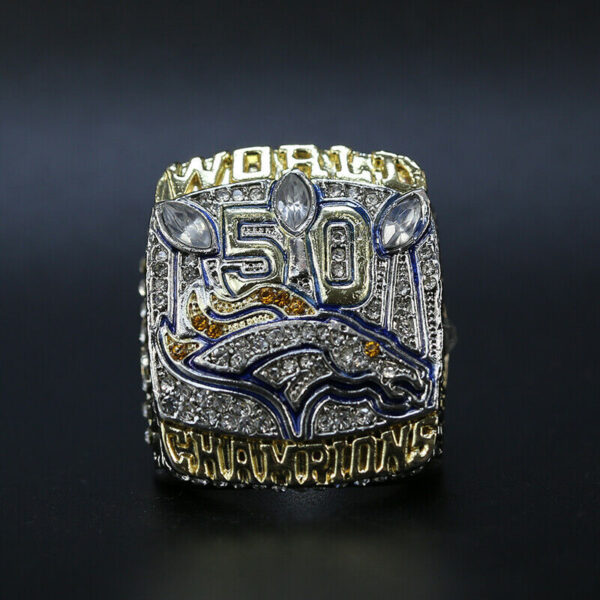 6 Denver Broncos NFL Super Bowl Silver championship ring set replica NFL Rings championship rings 8