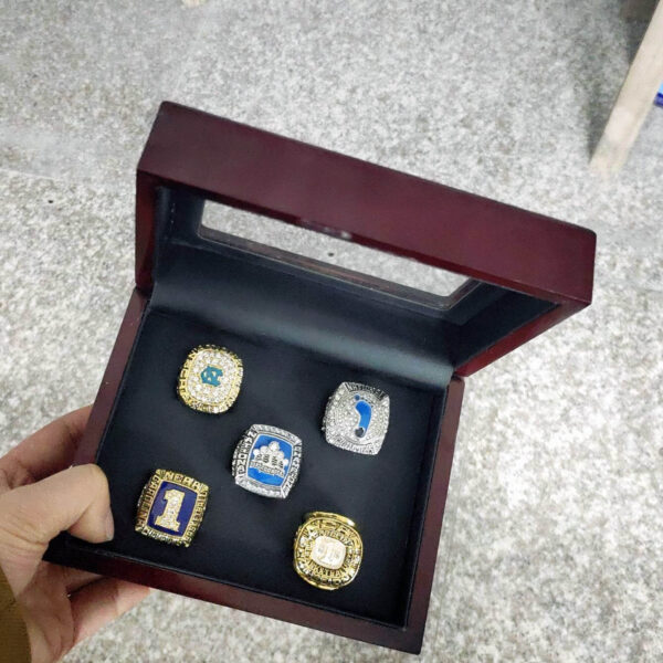 5 North Carolina Tar Heels NCAA championship rings collection NCAA Rings championship replica ring 4
