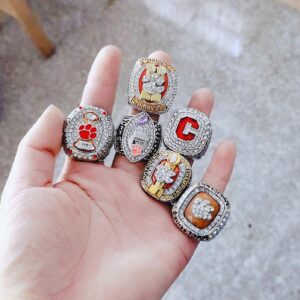 6 Clemson Tigers NCAA championship rings collection College Rings championship ring