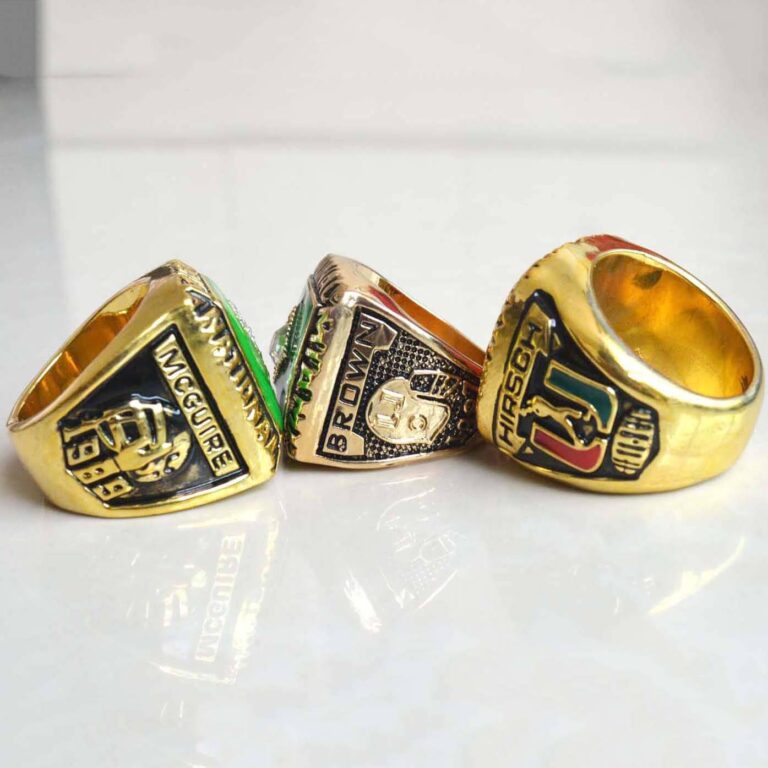 Miami Hurricanes 1983, 1987 & 1989 NCAA championship ring collection ...