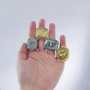Saskatchewan Roughriders 1966, 1989, 2007 & 2013 Grey Cup championship ring collection College Rings grey cup 2