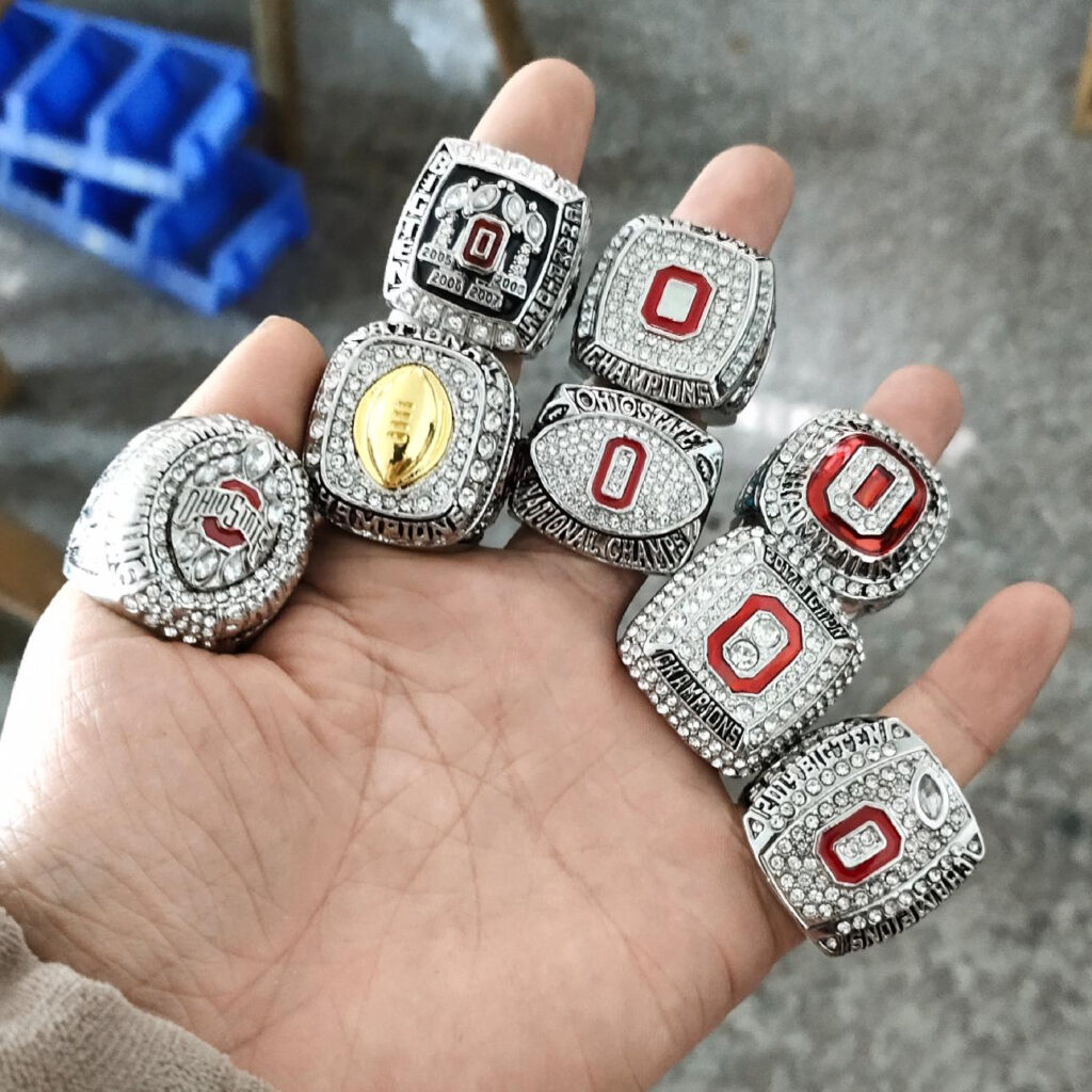 8 Ohio State Buckeyes NCAA championship rings collection - MVP Ring