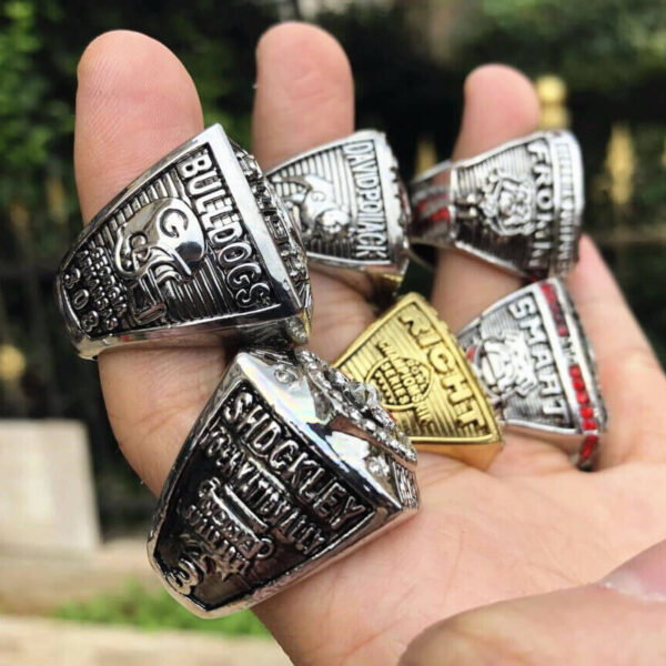 6 Georgia Bulldogs NCAA championship rings collection College Rings championship replica ring 2