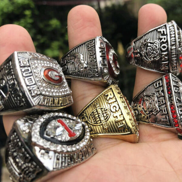 6 Georgia Bulldogs NCAA championship rings collection NCAA Rings championship replica ring 3