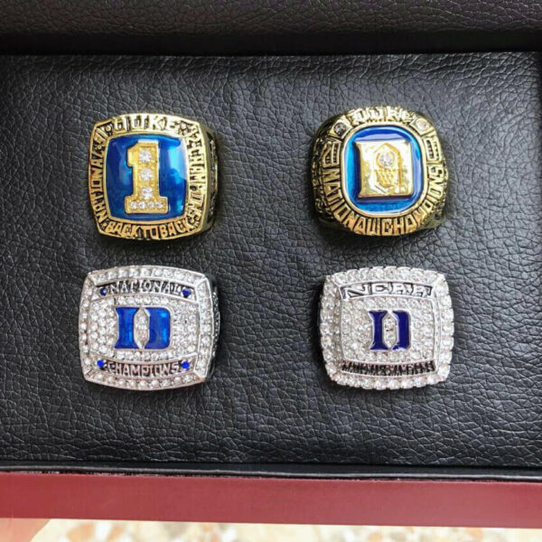 4 Duke Blue Devils Basketball championship ring collection College Rings Duke Blue Devils 7