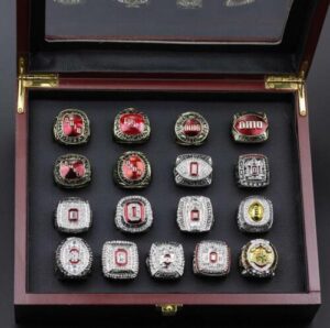 17 Ohio State Buckeyes NCAA championship ring collection - MVP Ring